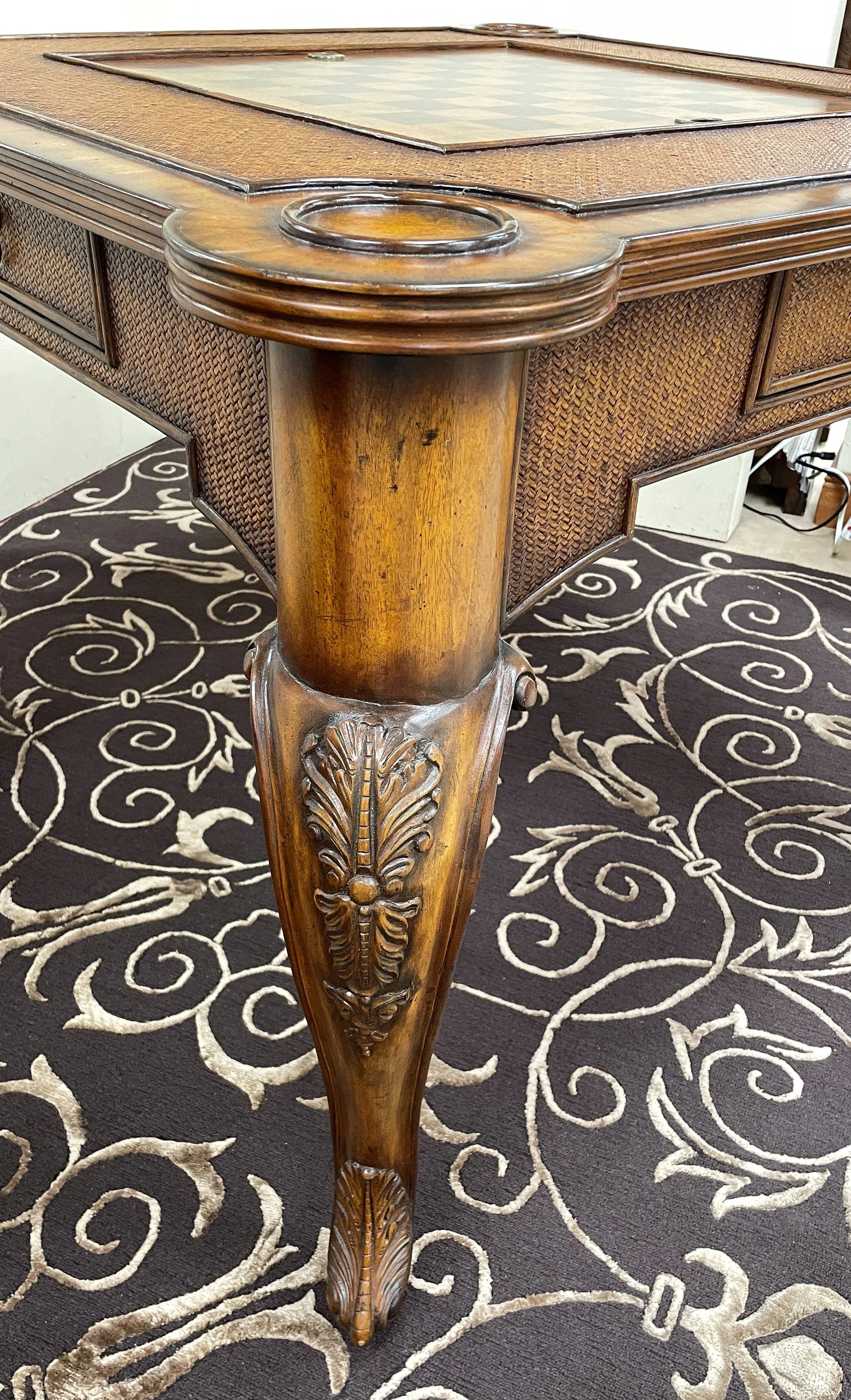 Encore Furniture Gallery-Maitland Smith Carved Wood, Rattan, and